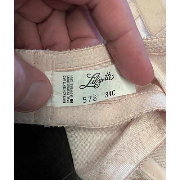 Lilyette Nursing Bra Womens 34C Beige Underwire Full Coverage Made in USA 578 - Picture 6 of 7